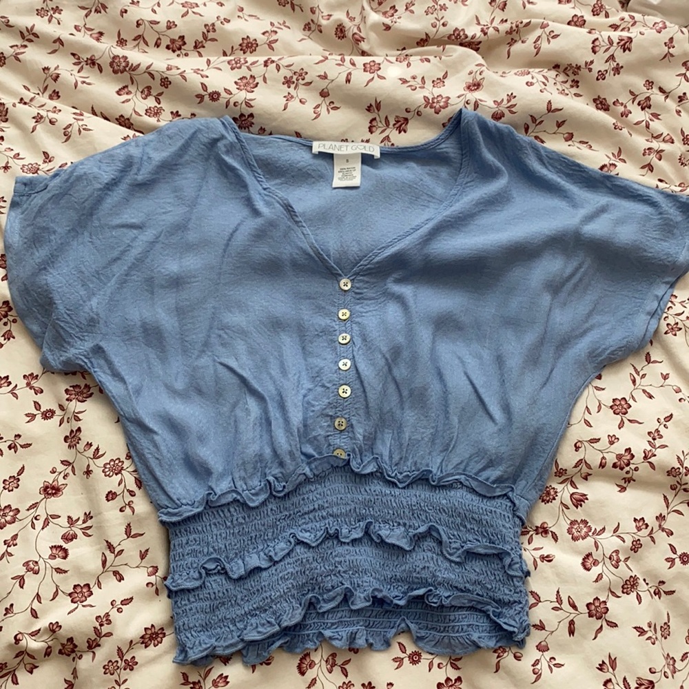 Planet gold blouse
